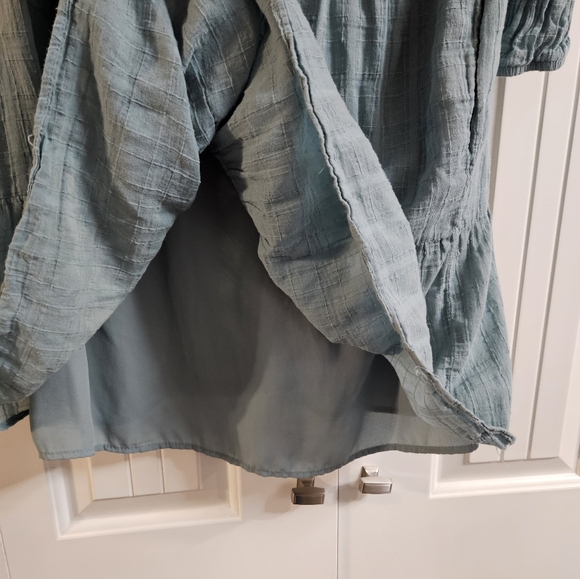 Blue Flowy Knox Rose dress with traditional flower pattern size medium - Picture 3 of 11